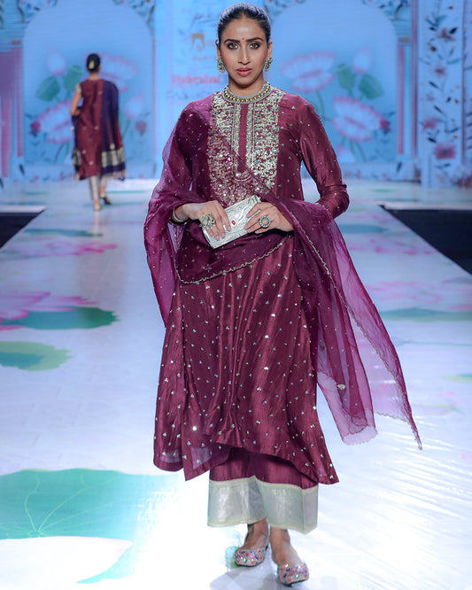 Regal Plum Kurta