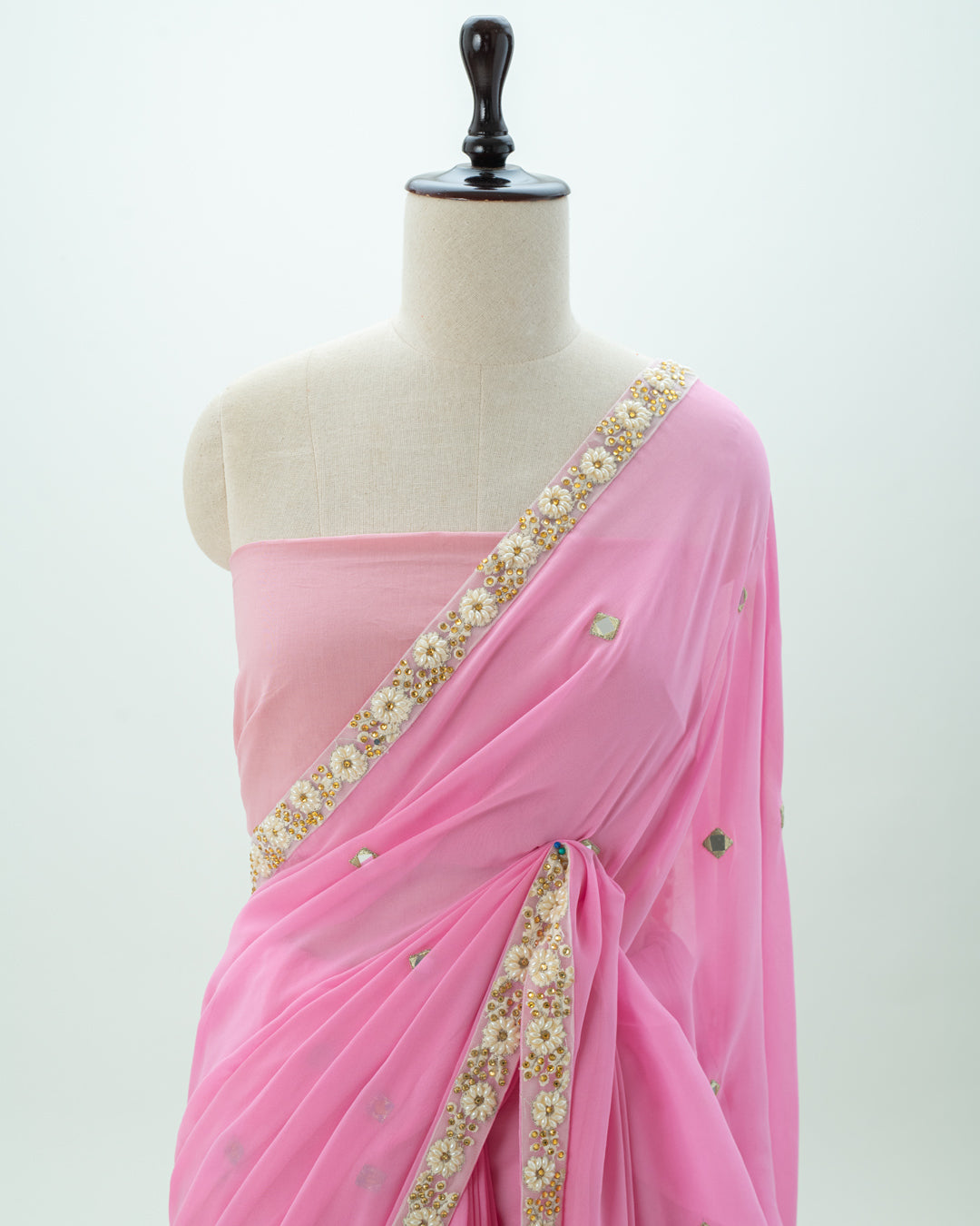 The Blushing Petal Saree