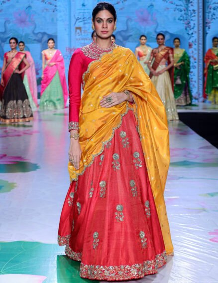 Red Silk Lehenga