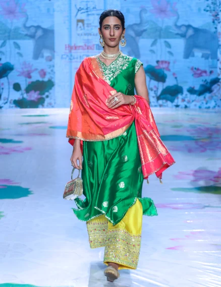 Chiniya Silk Green Kurta