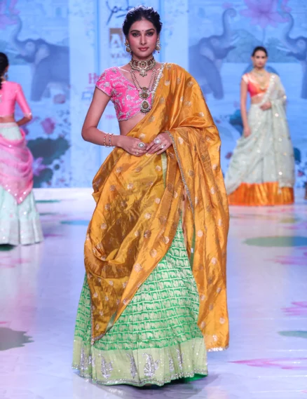 Georgette Banarasi Lehenga